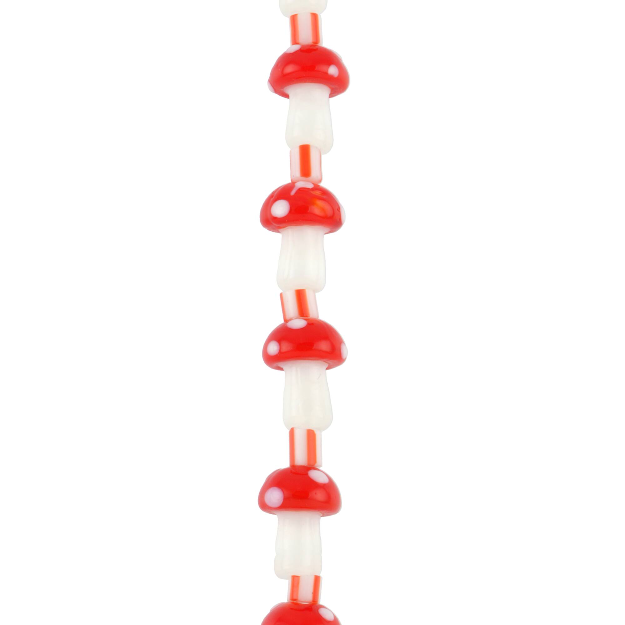 Mushroom Lampwork Glass Bead Mix by Bead Landing
